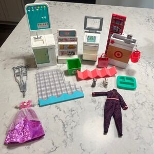 Bundle of Various Barbie‎ Playset pieces And Accessories